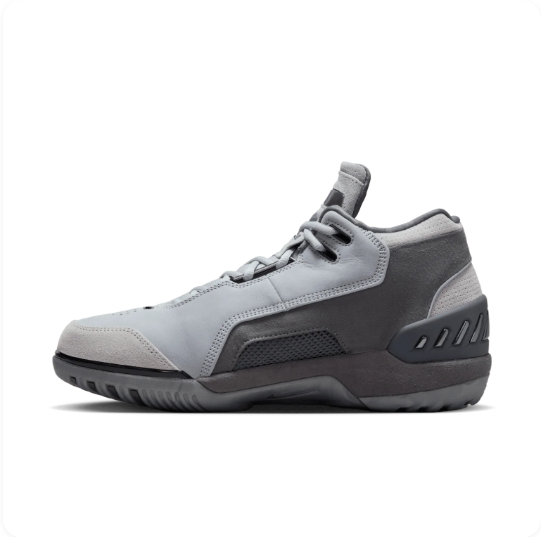 Nike Air Zoom Generation 'Cool Grey' – Tonal Grey Mid-Top Basketball Sneakers