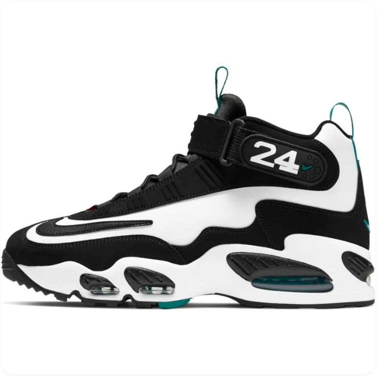 Nike Air Griffey Max 1 Freshwater – Side profile with #24 strap detail