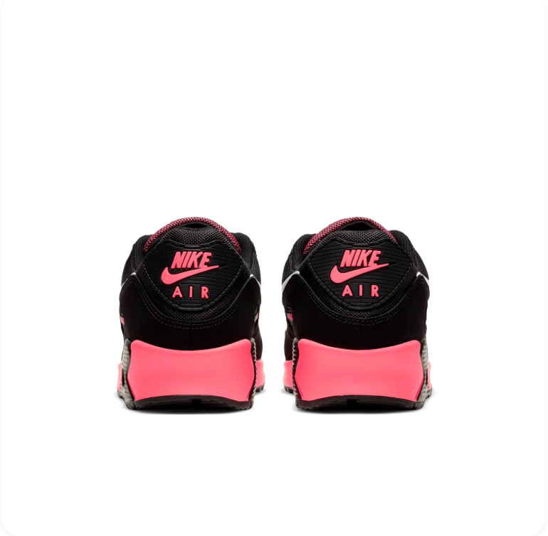 Nike Air Max 90 'Black/Racer Pink' – Black & Pink Low-Top Sneakers