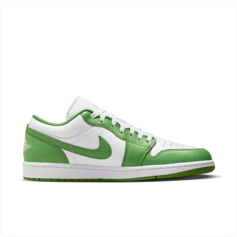 Air Jordan 1 Low 'Chlorophyll' – White/Green Low-Top Sneakers