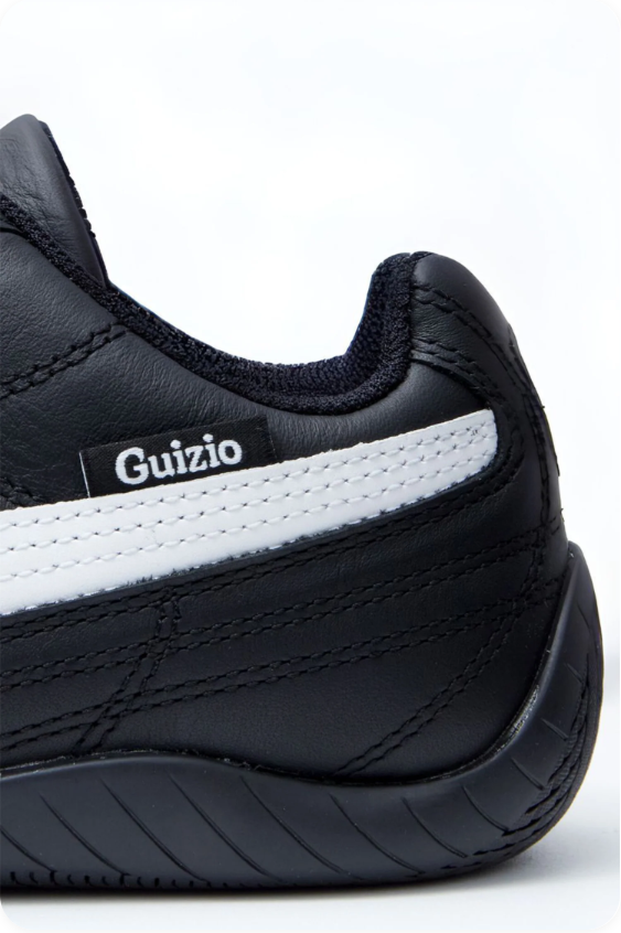 Puma Speedcat x Guizio 'Black/White' – Black Leather Motorsport Low-Top Sneakers