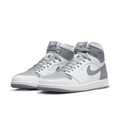 Air Jordan 1 Retro High OG 'White/Stealth Grey' – Classic Leather High-Top Basketball Sneakers