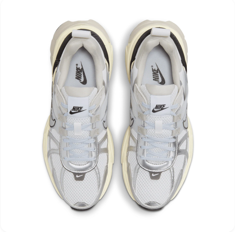 Nike V2K Run 'White/Metallic Silver' – Silver/White Y2K Runner Low-Top Sneakers