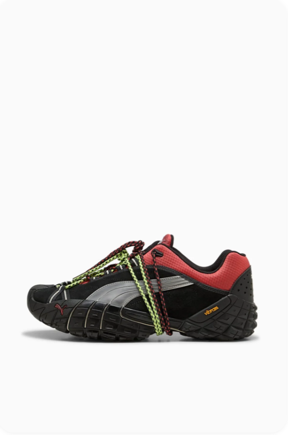 Puma Velophasis x Vibram 'Black/Dark Red' – Trail-Inspired Chunky Sneakers
