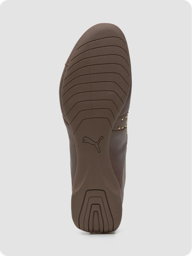 Puma Speedcat 'Cacao/Gold Stud' – Dark Chocolate Leather Gold Micro-Stud Formstrip Low-Top Sneakers