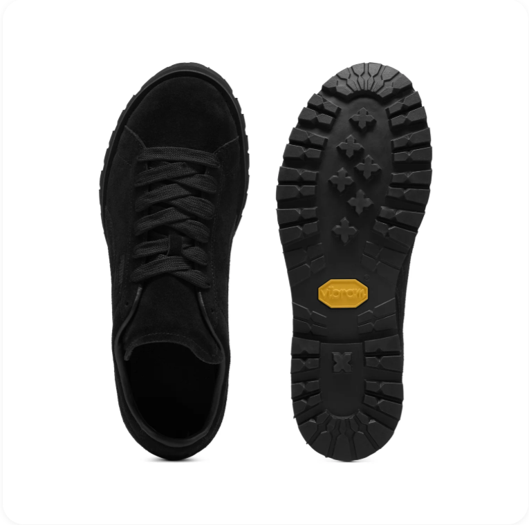 Puma Roma 'Triple Black/Lug Sole' – All-Black Suede Chunky Lug Sole Low-Top Sneakers
