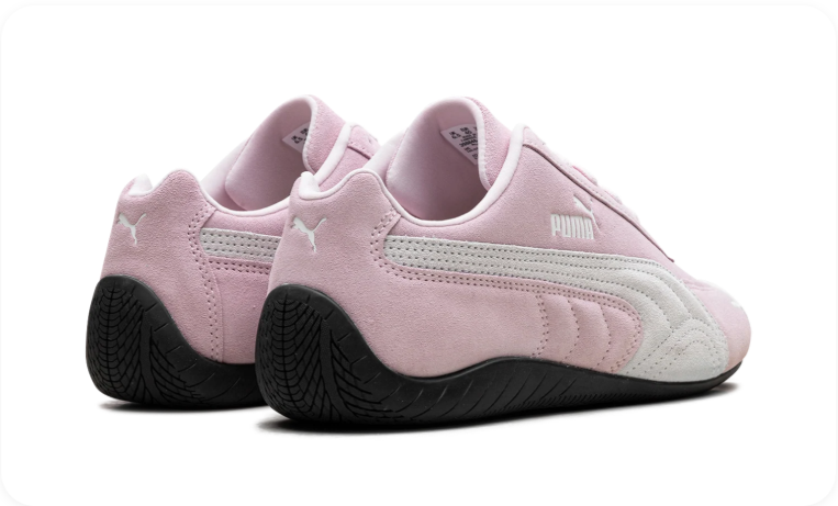Puma Speedcat OG 'Pink Lavender/White' – Soft Pink Suede & White Patent Formstrip Low-Top Sneakers