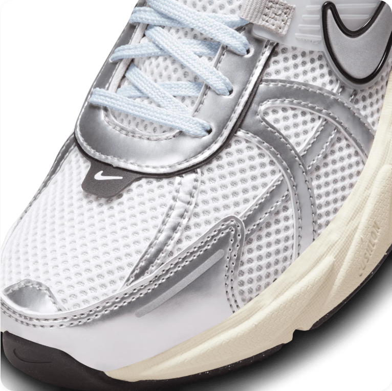 Nike V2K Run 'White/Metallic Silver' – Silver/White Y2K Runner Low-Top Sneakers