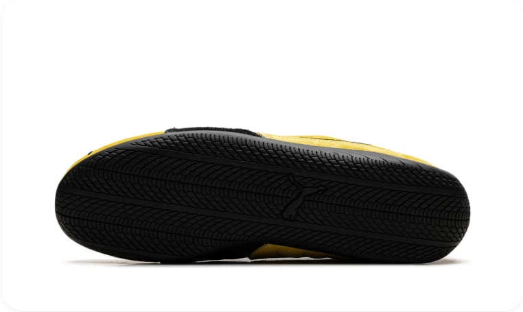Puma Speedcat OG 'Pelé Yellow/Black' – Vibrant Yellow Suede & Black Low-Top Sneakers