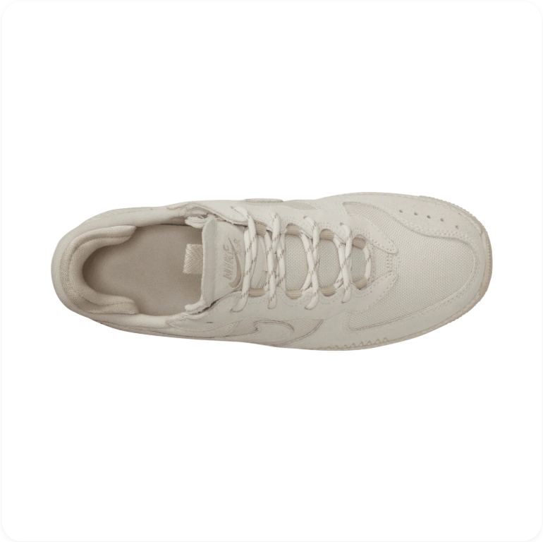 Nike Air Force 1 Wild 'Phantom/Light Orewood Brown' – Tonal Cream Deconstructed Low-Top Sneakers