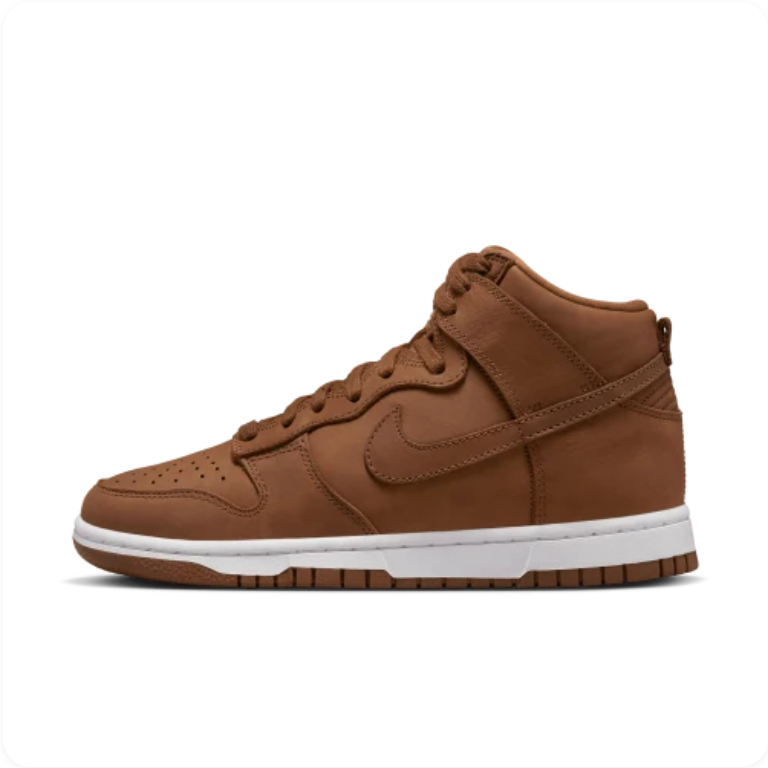 Nike Dunk High 'Pecan' – Tonal Brown Nubuck High-Top Sneakers