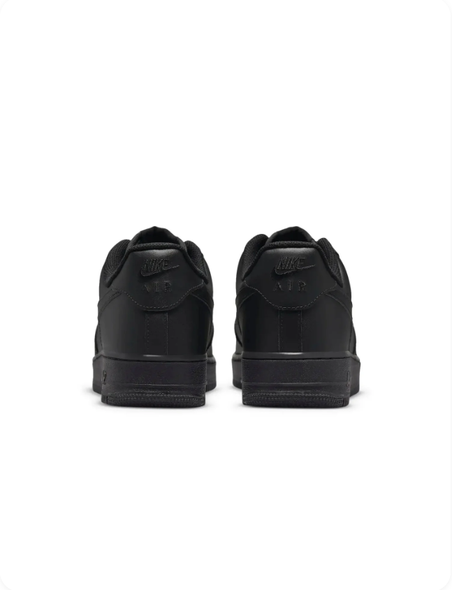 Nike Air Force 1 '07 'Triple Black' – All-Black Low-Top Sneakers