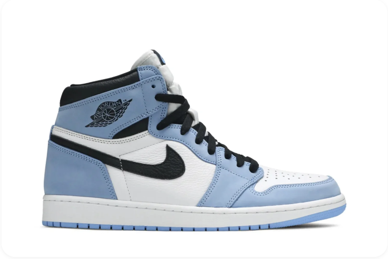 Air Jordan 1 Retro High OG 'University Blue' – UNC Blue White Black High-Top Basketball Sneakers