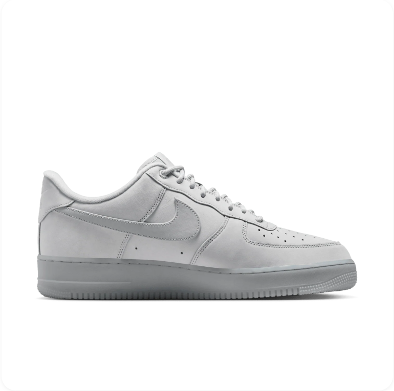 Nike Air Force 1 '07 'White/Wolf Grey' – White & Grey Icy Sole Low-Top Sneakers