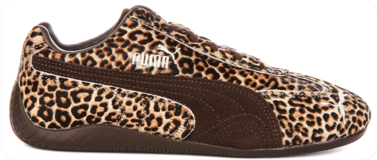 Puma Speedcat OG 'Leopard/Dark Brown' – Leopard Print Pony Hair Dark Brown Formstrip Low-Top Sneakers