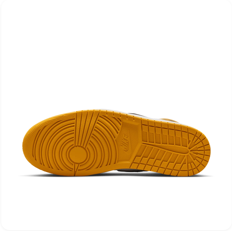 Air Jordan 1 Retro High OG 'Yellow Ochre' – Golden Yellow Black Sail High-Top Basketball Sneakers