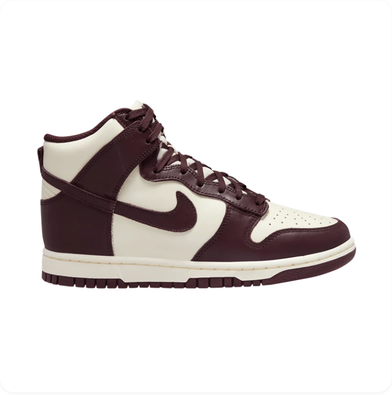 Nike Dunk High 'Sail/Velvet Brown' – Cream & Dark Brown High-Top Sneakers