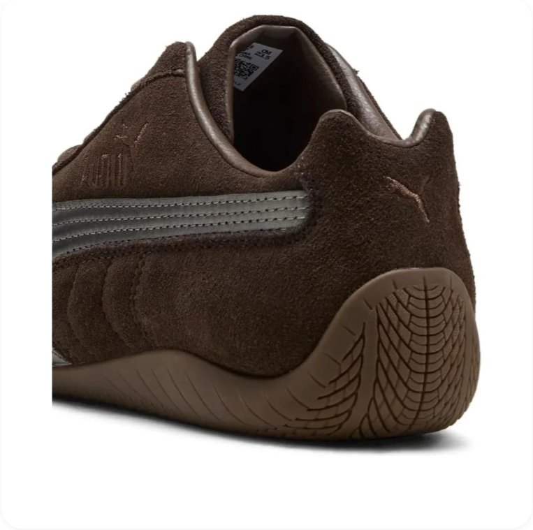 Puma Speedcat OG 'Dark Chocolate/Silver' – Dark Brown Suede Silver Metallic Formstrip Low-Top Sneakers