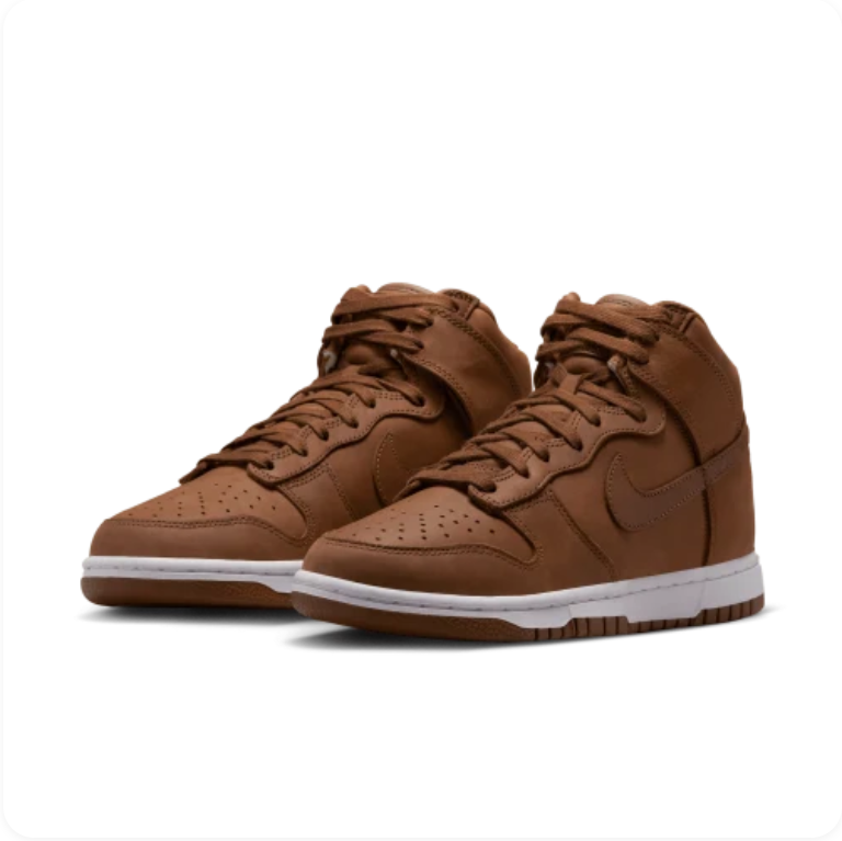 Nike Dunk High 'Pecan' – Tonal Brown Nubuck High-Top Sneakers