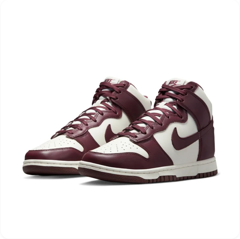 Nike Dunk High 'Sail/Velvet Brown' – Cream & Dark Brown High-Top Sneakers