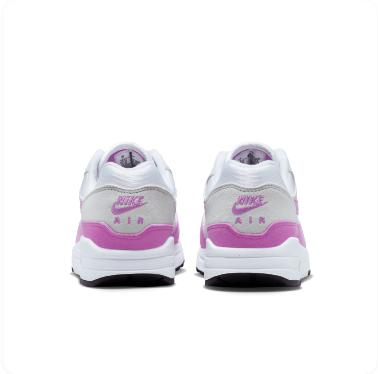 Nike Air Max 1 'Fuchsia Dream' – White/Grey/Fuchsia Low-Top Sneakers