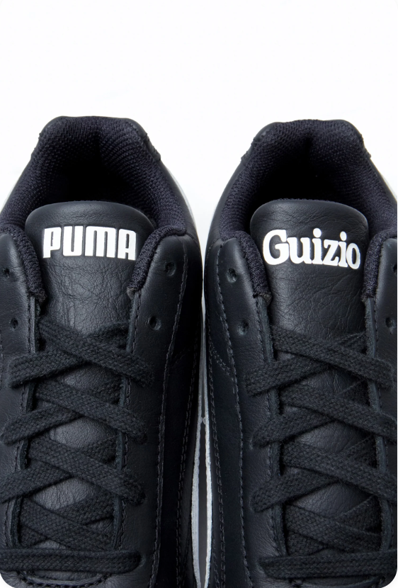 Puma Speedcat x Guizio 'Black/White' – Black Leather Motorsport Low-Top Sneakers