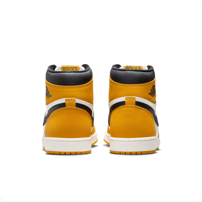 Air Jordan 1 Retro High OG 'Yellow Ochre' – Golden Yellow Black Sail High-Top Basketball Sneakers