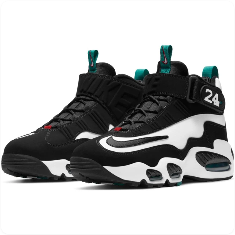 Nike Air Griffey Max 1 'Freshwater' – Black/White/Emerald Green High-Top Sneakers