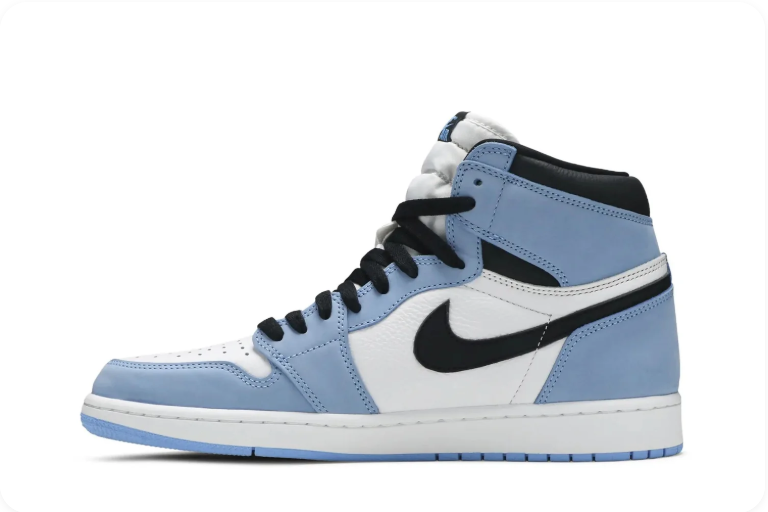 Air Jordan 1 Retro High OG 'University Blue' – UNC Blue White Black High-Top Basketball Sneakers