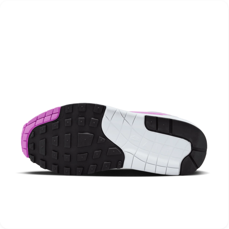 Nike Air Max 1 'Fuchsia Dream' – White/Grey/Fuchsia Low-Top Sneakers