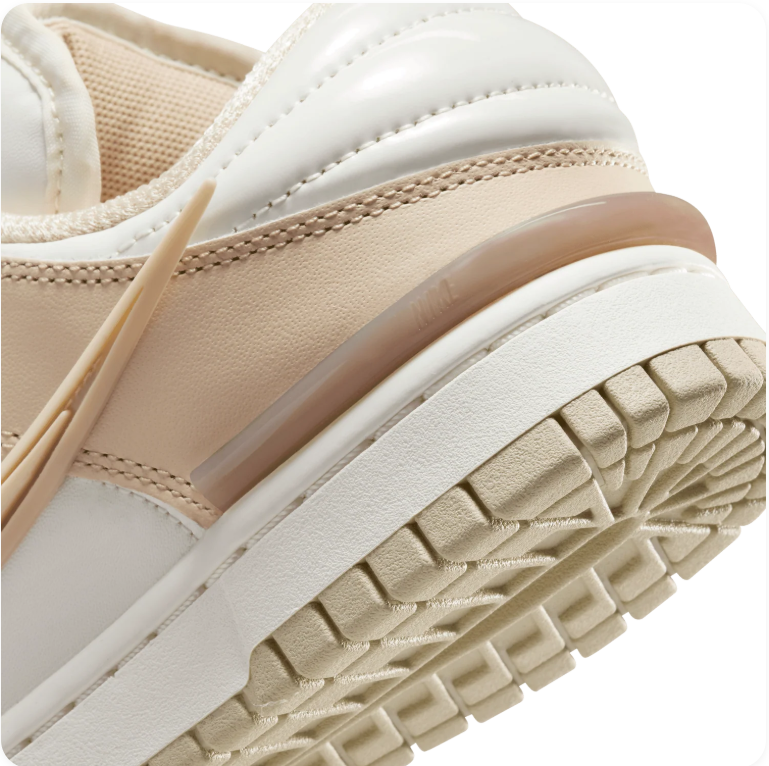 Nike Dunk Low Twist 'Sanddrift/Praline' – Beige/Gold Stacked Sole Low-Top Sneakers