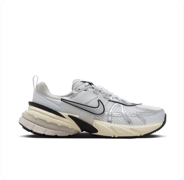 Nike V2K Run 'White/Metallic Silver' – Silver/White Y2K Runner Low-Top Sneakers