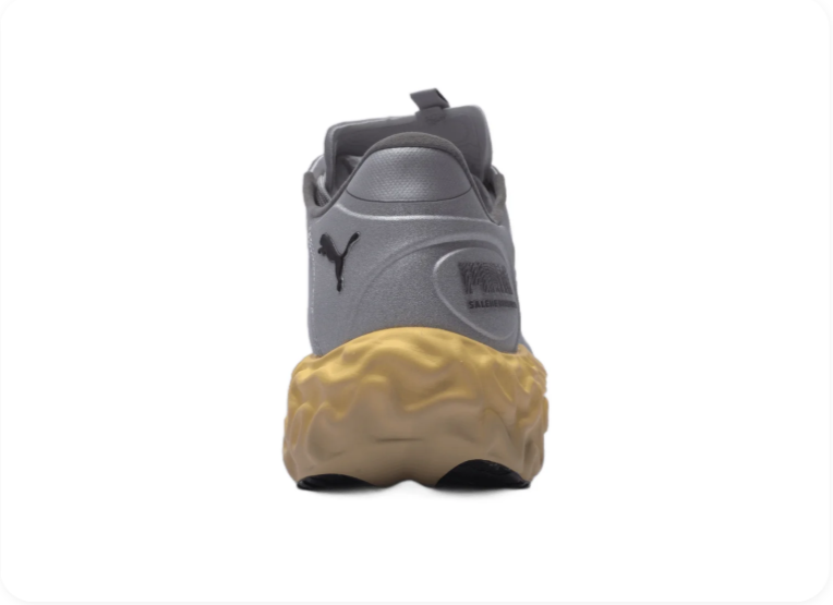 Puma Plexus 'Steel Grey/Gum' – Futuristic Molded Shell Organic Relief Gum Midsole Sneakers
