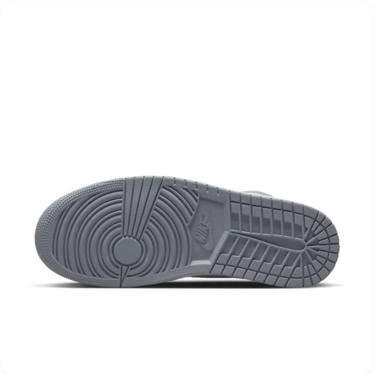 Air Jordan 1 Retro High OG 'White/Stealth Grey' – Classic Leather High-Top Basketball Sneakers