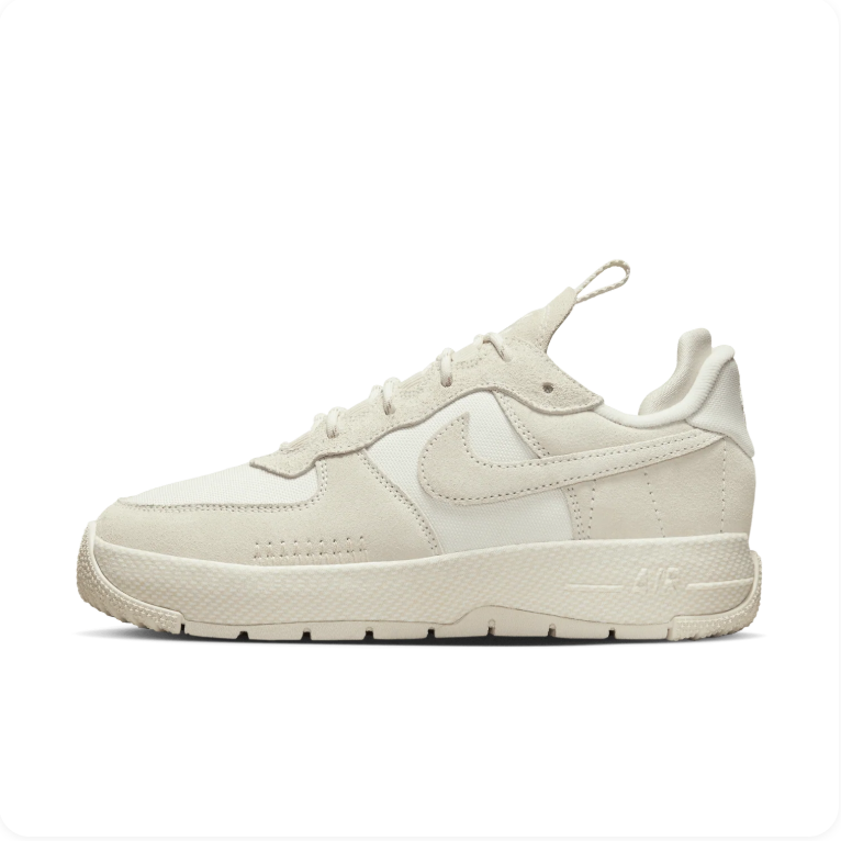 Nike Air Force 1 Wild 'Phantom/Light Orewood Brown' – Tonal Cream Deconstructed Low-Top Sneakers