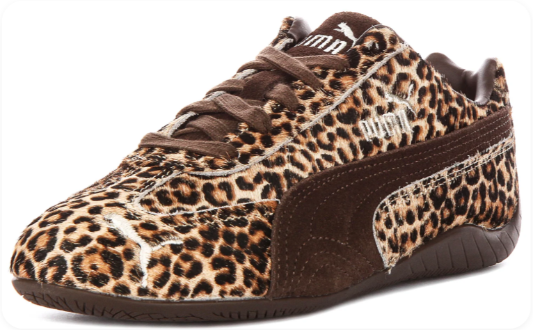 Puma Speedcat OG 'Leopard/Dark Brown' – Leopard Print Pony Hair Dark Brown Formstrip Low-Top Sneakers