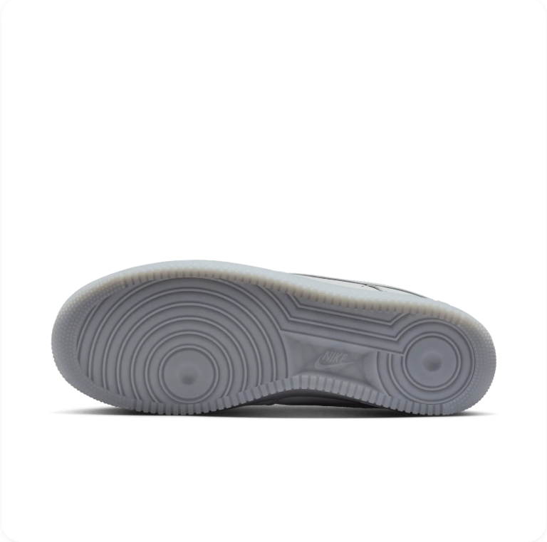 Nike Air Force 1 '07 'White/Wolf Grey' – White & Grey Icy Sole Low-Top Sneakers