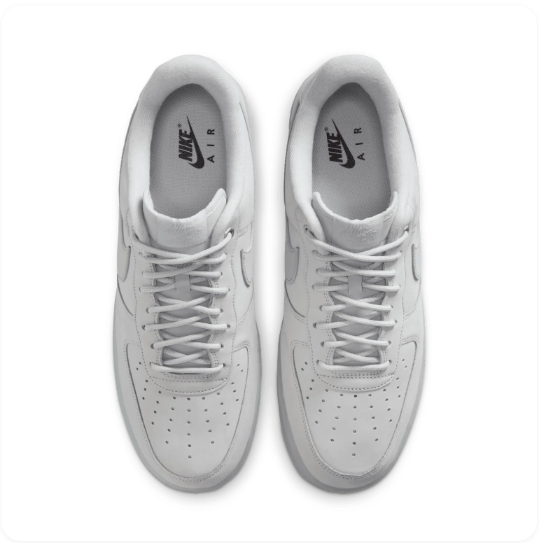 Nike Air Force 1 '07 'White/Wolf Grey' – White & Grey Icy Sole Low-Top Sneakers