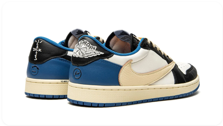 Fragment Design x Travis Scott x Air Jordan 1 Low OG SP 'Military Blue'