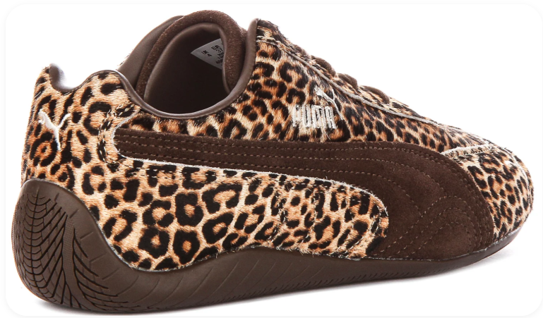 Puma Speedcat OG 'Leopard/Dark Brown' – Leopard Print Pony Hair Dark Brown Formstrip Low-Top Sneakers