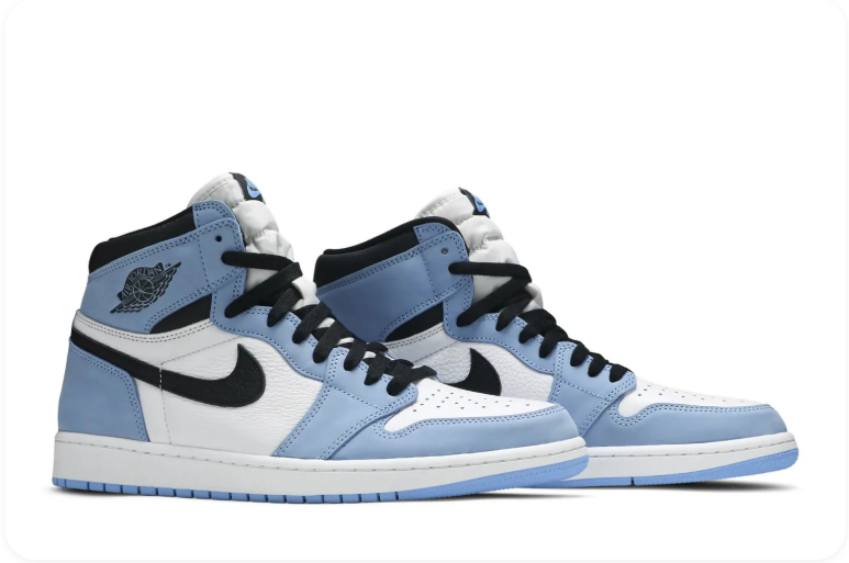 Air Jordan 1 Retro High OG 'University Blue' – UNC Blue White Black High-Top Basketball Sneakers