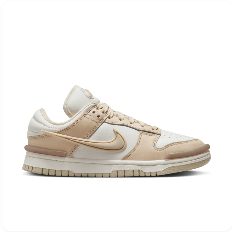 Nike Dunk Low Twist 'Sanddrift/Praline' – Beige/Gold Stacked Sole Low-Top Sneakers