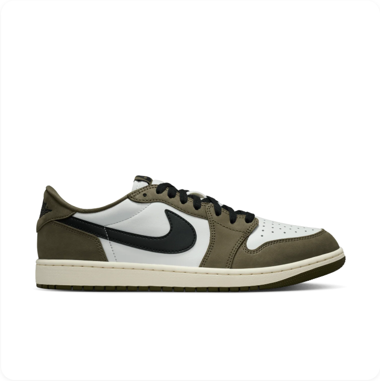 Air Jordan 1 Retro Low OG Medium Olive – Side profile view 1