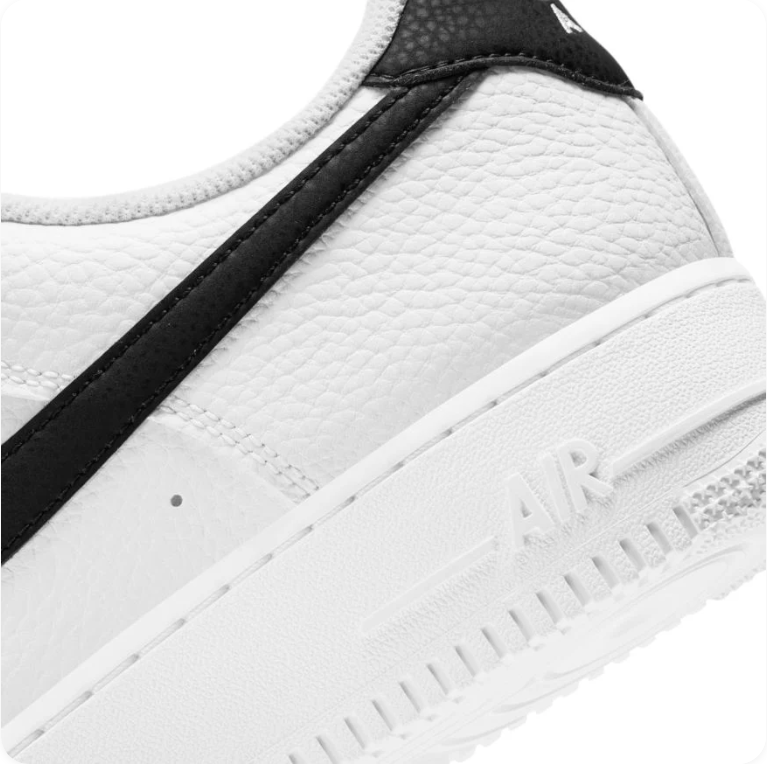 Nike Air Force 1 '07 – White/Black Low-Top Sneakers