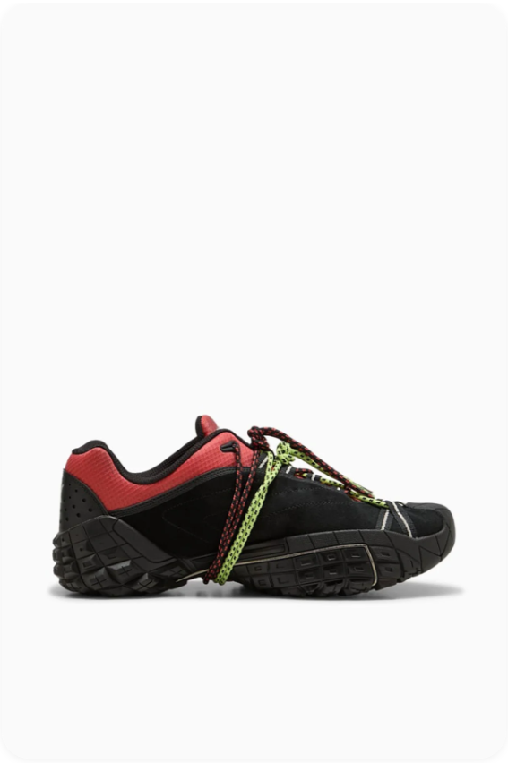 Puma Velophasis x Vibram 'Black/Dark Red' – Trail-Inspired Chunky Sneakers