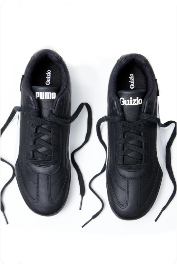 Puma Speedcat x Guizio 'Black/White' – Black Leather Motorsport Low-Top Sneakers