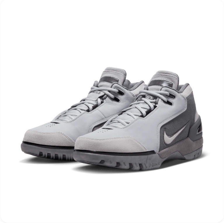 Nike Air Zoom Generation 'Cool Grey' – Tonal Grey Mid-Top Basketball Sneakers