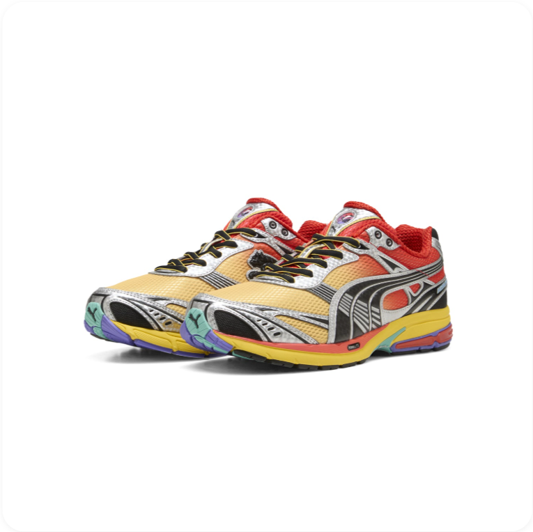 Puma Velophasis 'Multicolor/Rainbow' – Bold Retro Runner Sneakers