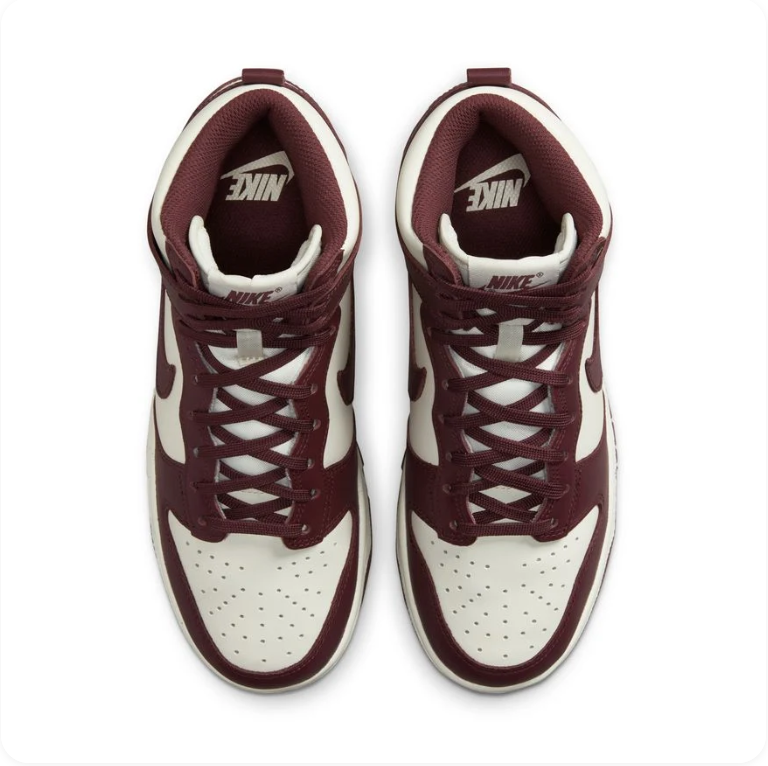 Nike Dunk High 'Sail/Velvet Brown' – Cream & Dark Brown High-Top Sneakers