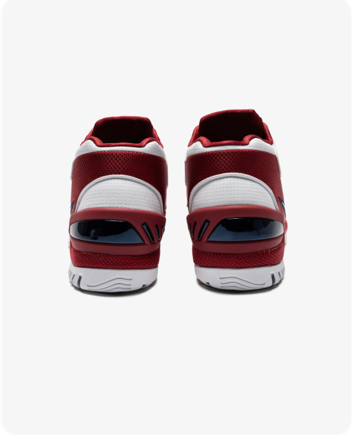Nike Air Zoom Generation 'First Game' – White/Varsity Crimson LeBron James Signature Basketball Shoe